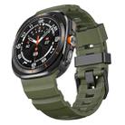 For Samsung Galaxy Watch Ultra 47mm Wild Trail Silicone Sports Watch Band(Green) - 3