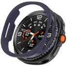 For Samsung Galaxy Watch 8 Classic / Ultra 2  Half Coverage Hollow PC Watch Case(Midnight Blue) - 1
