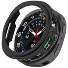 For Samsung Galaxy Watch 8 44mm Half Coverage Hollow PC Watch Case(Black) - 1
