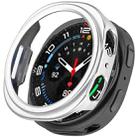 For Samsung Galaxy Watch 8 44mm Half Coverage Hollow PC Watch Case(Silver) - 1