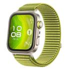For Huawei Watch Fit 4 / Fit 4 Pro / Fit 3 Wild Mountain Texture Woven Nylon Watch Band(Wilderness Green) - 1