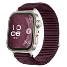 For Huawei Watch Fit 4 / Fit 4 Pro / Fit 3 Wild Mountain Texture Woven Nylon Watch Band(Plum) - 1