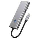 2426 One-Key Screen Off Type-C to 2 x USB3.2, HD, PD100W, 2 x USB-C3.2 HUB - 2