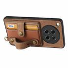 For OPPO Find X8s Retro Cross Wristband Wallet Leather Back Phone Case(Brown) - 3