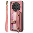 For OPPO Find X8s Retro Cross Wristband Wallet Leather Back Phone Case(Pink) - 2