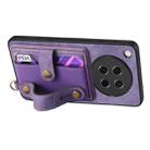 For OPPO Find X8s Retro Cross Wristband Wallet Leather Back Phone Case(Purple) - 3