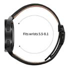 20mm Lychee Texture Black Turtle Back Buckle Leather Watch Band(Black) - 3