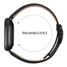 For Fitbit Versa 3 / 4 Lychee Texture Black Turtle Back Buckle Leather Watch Band(Black) - 3