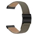 For Fitbit Versa 3 / 4 Lychee Texture Black Turtle Back Buckle Leather Watch Band(Gray) - 2
