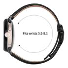 For Google Pixel Watch / Watch 2 / 3 41mm Lychee Texture Black Turtle Back Buckle Leather Watch Band(Black) - 3