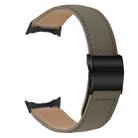 For Google Pixel Watch / Watch 2 / 3 41mm Lychee Texture Black Turtle Back Buckle Leather Watch Band(Gray) - 2