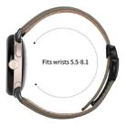 For Google Pixel Watch / Watch 2 / 3 41mm Lychee Texture Black Turtle Back Buckle Leather Watch Band(Gray) - 3