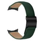 For Google Pixel Watch / Watch 2 / 3 41mm Lychee Texture Black Turtle Back Buckle Leather Watch Band(Green) - 2