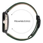 For Google Pixel Watch / Watch 2 / 3 41mm Lychee Texture Black Turtle Back Buckle Leather Watch Band(Green) - 3