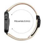 For Huawei Watch Fit 4 / Fit 4 Pro / Fit 3 Lychee Texture Black Turtle Back Buckle Leather Watch Band(Creamy White) - 3
