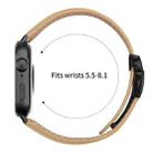 For Huawei Watch Fit 4 / Fit 4 Pro / Fit 3 Lychee Texture Black Turtle Back Buckle Leather Watch Band(Camel) - 3