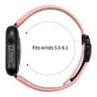 For Apple Watch 42mm / 41mm / 40mm / 38mm Lychee Texture Black Turtle Back Buckle Leather Watch Band(Pink) - 3