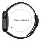 For Apple Watch 42mm / 41mm / 40mm / 38mm Lychee Texture Black Turtle Back Buckle Leather Watch Band(Black) - 3