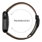 For Apple Watch 42mm / 41mm / 40mm / 38mm Lychee Texture Black Turtle Back Buckle Leather Watch Band(Coffee Color) - 3