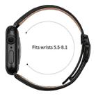 For Apple Watch 46mm / 49mm / 45mm / 44mm Lychee Texture Black Turtle Back Buckle Leather Watch Band(Black) - 3