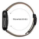 For Apple Watch 46mm / 49mm / 45mm / 44mm Lychee Texture Black Turtle Back Buckle Leather Watch Band(Gray) - 3