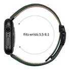 For Apple Watch 46mm / 49mm / 45mm / 44mm Lychee Texture Black Turtle Back Buckle Leather Watch Band(Green) - 3