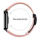 For Xiaomi Smart Bnad 9 Pro / Redmi Watch 5 Lychee Texture Black Turtle Back Buckle Leather Watch Band(Pink) - 3