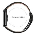 For Xiaomi Smart Bnad 9 Pro / Redmi Watch 5 Lychee Texture Black Turtle Back Buckle Leather Watch Band(Black) - 3