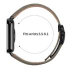 For Xiaomi Smart Bnad 9 Pro / Redmi Watch 5 Lychee Texture Black Turtle Back Buckle Leather Watch Band(Gray) - 3