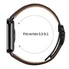 For Xiaomi Smart Bnad 9 Pro / Redmi Watch 5 Lychee Texture Black Turtle Back Buckle Leather Watch Band(Coffee Color) - 3
