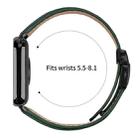 For Xiaomi Smart Bnad 9 Pro / Redmi Watch 5 Lychee Texture Black Turtle Back Buckle Leather Watch Band(Green) - 3