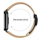 For Xiaomi Smart Bnad 9 Pro / Redmi Watch 5 Lychee Texture Black Turtle Back Buckle Leather Watch Band(Camel) - 3