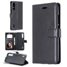 For Xiaomi Mi 9 Crazy Horse Texture Horizontal Flip Leather Case with Holder & Card Slots & Wallet & Photo Frame(Black) - 1