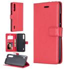 For Xiaomi Mi 9 Crazy Horse Texture Horizontal Flip Leather Case with Holder & Card Slots & Wallet & Photo Frame(Red) - 1