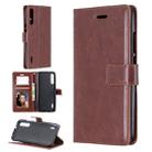 For Xiaomi Mi 9 Crazy Horse Texture Horizontal Flip Leather Case with Holder & Card Slots & Wallet & Photo Frame(Brown) - 1