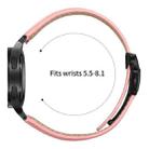 For Samsung Galaxy Watch 7 40 / 44mm Lychee Texture Black Turtle Back Buckle Leather Watch Band(Pink) - 3