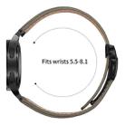 For Samsung Galaxy Watch 7 40 / 44mm Lychee Texture Black Turtle Back Buckle Leather Watch Band(Gray) - 3