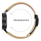 For Samsung Galaxy Watch 7 40 / 44mm Lychee Texture Black Turtle Back Buckle Leather Watch Band(Camel) - 3