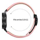 For Samsung Galaxy Watch 7 40 / 44mm Quick Release Lychee Texture Black Turtle Back Buckle Leather Watch Band(Pink) - 3