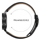 For Samsung Galaxy Watch 7 40 / 44mm Quick Release Lychee Texture Black Turtle Back Buckle Leather Watch Band(Black) - 3