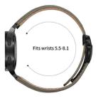For Samsung Galaxy Watch 7 40 / 44mm Quick Release Lychee Texture Black Turtle Back Buckle Leather Watch Band(Gray) - 3
