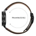 For Samsung Galaxy Watch 7 40 / 44mm Quick Release Lychee Texture Black Turtle Back Buckle Leather Watch Band(Coffee Color) - 3