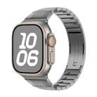 For Apple Watch 46mm / 49mm / 45mm / 44mm Curved Side Detachable Stainless Steel Watch Band(Titanium) - 1