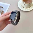 For Apple Watch 46mm / 49mm / 45mm / 44mm Curved Side Detachable Stainless Steel Watch Band(Titanium Gray) - 2