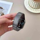 For Apple Watch 46mm / 49mm / 45mm / 44mm Curved Side Detachable Stainless Steel Watch Band(Titanium Gray) - 3