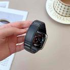 For Apple Watch 46mm / 49mm / 45mm / 44mm Curved Side Detachable Stainless Steel Watch Band(Black) - 3