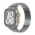 For Apple Watch 42mm / 41mm / 40mm / 38mm Curved Side Detachable Stainless Steel Watch Band(Titanium) - 1