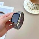 For Apple Watch 42mm / 41mm / 40mm / 38mm Curved Side Detachable Stainless Steel Watch Band(Titanium) - 2