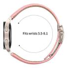 For Samsung Galaxy Watch 7 40 / 44mm Lychee Texture Starlight Turtle Back Buckle Leather Watch Band(Pink) - 3