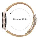 For Samsung Galaxy Watch 7 40 / 44mm Lychee Texture Starlight Turtle Back Buckle Leather Watch Band(Camel) - 3